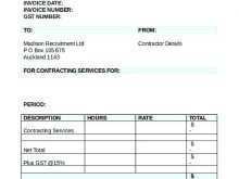 12 Free Contractor Invoice Template Nz For Free by Contractor Invoice Template Nz