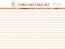 12 Free Free Printable Christmas Card List Template Now for Free Printable Christmas Card List Template
