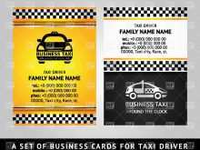 12 Free Printable Business Card Template Taxi for Ms Word for Business Card Template Taxi