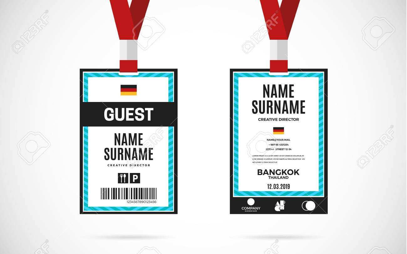 12 Free Printable Id Card Lanyard Template For Free by Id Card Lanyard Template