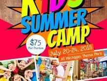 12 Free Printable Summer Camp Flyer Template For Free with Summer Camp Flyer Template