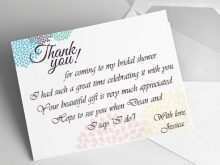 12 How To Create Bridal Shower Thank You Card Templates Photo with Bridal Shower Thank You Card Templates