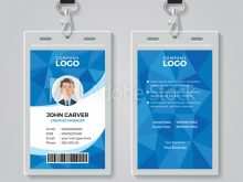 12 Id Card Template Blue for Ms Word for Id Card Template Blue