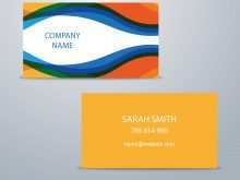 12 Report Colorful Name Card Template with Colorful Name Card Template