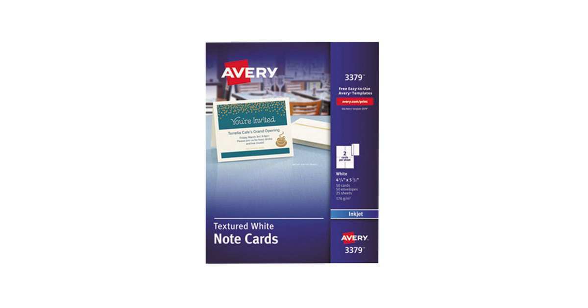 12 Standard Avery Note Card Template 3379 Now by Avery Note Card Template 3379