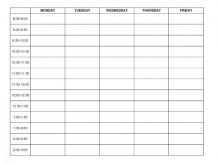12 Standard Blank Class Schedule Template Photo for Blank Class Schedule Template