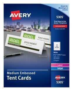 12 The Best Avery Double Sided Tent Card Template 5305 For Free by Avery Double Sided Tent Card Template 5305
