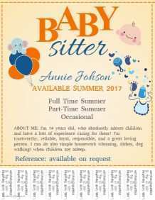 12 The Best Babysitting Flyers Template Photo with Babysitting Flyers Template