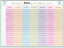12 The Best College Class Schedule Template Printable in Word by College Class Schedule Template Printable