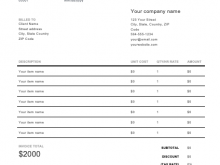12 The Best Construction Service Invoice Template Download by Construction Service Invoice Template