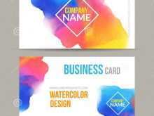 Business Card Templates Watercolor