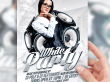 12 Visiting White Party Flyer Template Free Templates by White Party Flyer Template Free