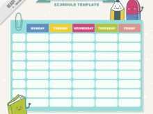 13 Best Back To School Schedule Template in Word for Back To School Schedule Template