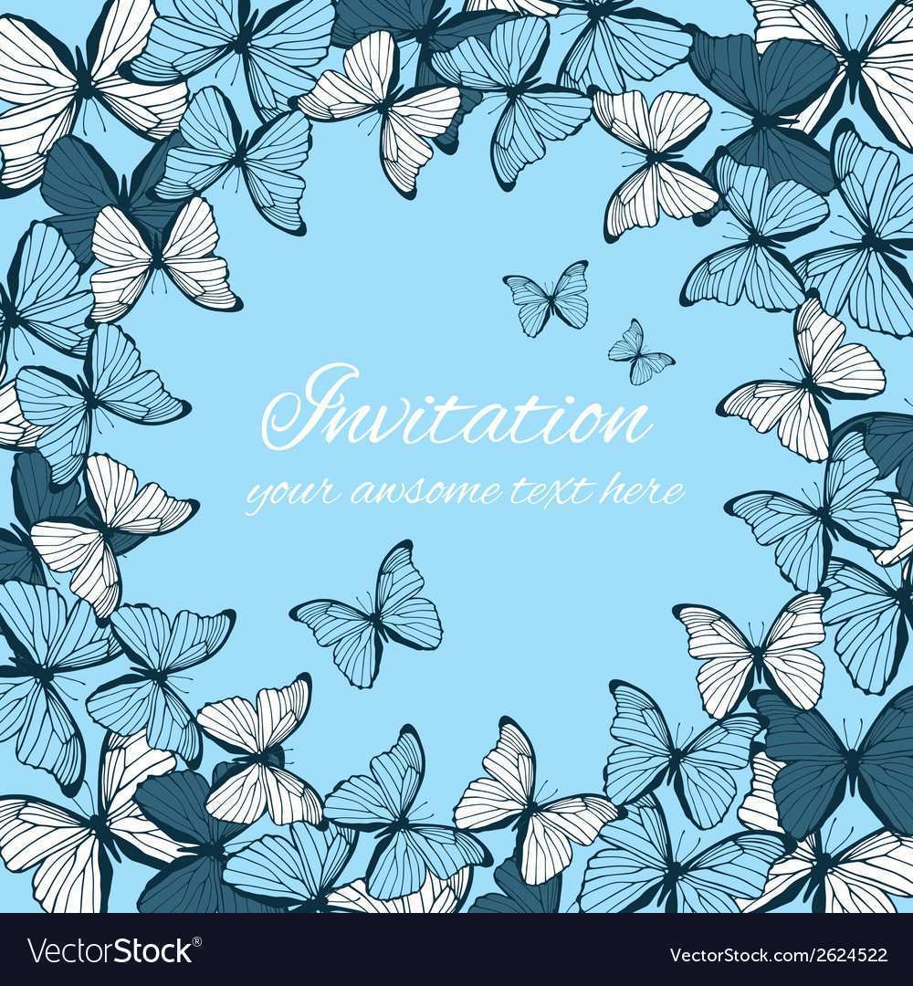 13 Best Invitation Card Template Butterfly Layouts by Invitation Card Template Butterfly