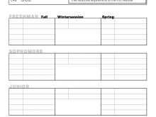 13 Blank Four Year Class Schedule Template For Free with Four Year Class Schedule Template