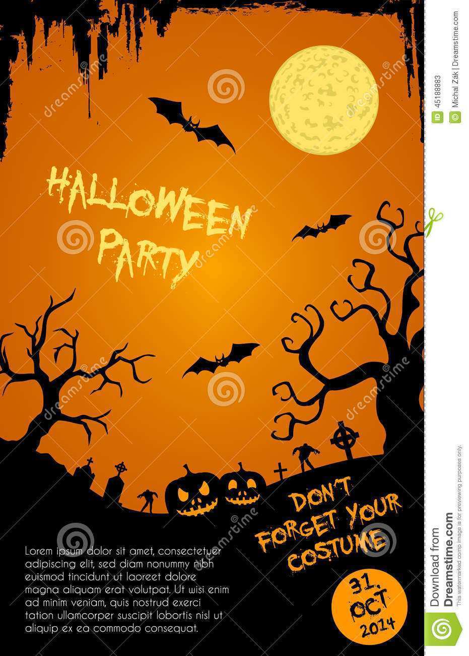 13 Blank Halloween Flyer Templates Photo with Halloween Flyer Templates