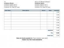 13 Blank Hourly Invoice Example for Ms Word for Hourly Invoice Example