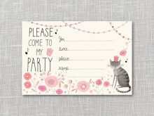 13 Blank Invitation Card Format For Kitty Party in Photoshop for Invitation Card Format For Kitty Party
