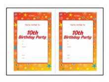 13 Create 10Th Birthday Card Template Now with 10Th Birthday Card Template