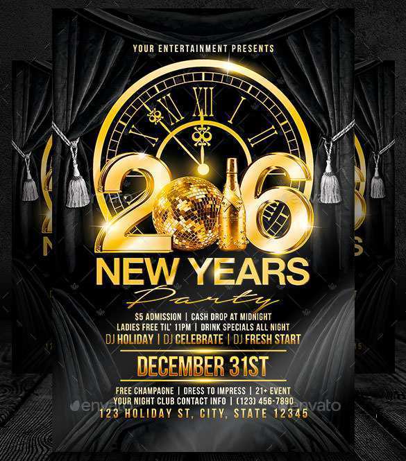 New Years Eve Flyer Template Free Download from legaldbol.com