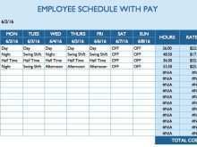 Daily Agenda Sheet Template