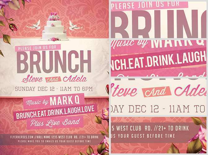 13 Creative Brunch Flyer Template Now with Brunch Flyer Template