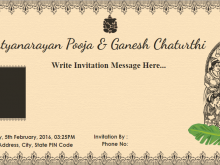 13 Customize Invitation Card Template For Ganesh Chaturthi With Stunning Design with Invitation Card Template For Ganesh Chaturthi