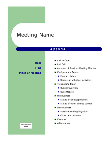 13 Customize Microsoft Office 2010 Meeting Agenda Template Formating by Microsoft Office 2010 Meeting Agenda Template