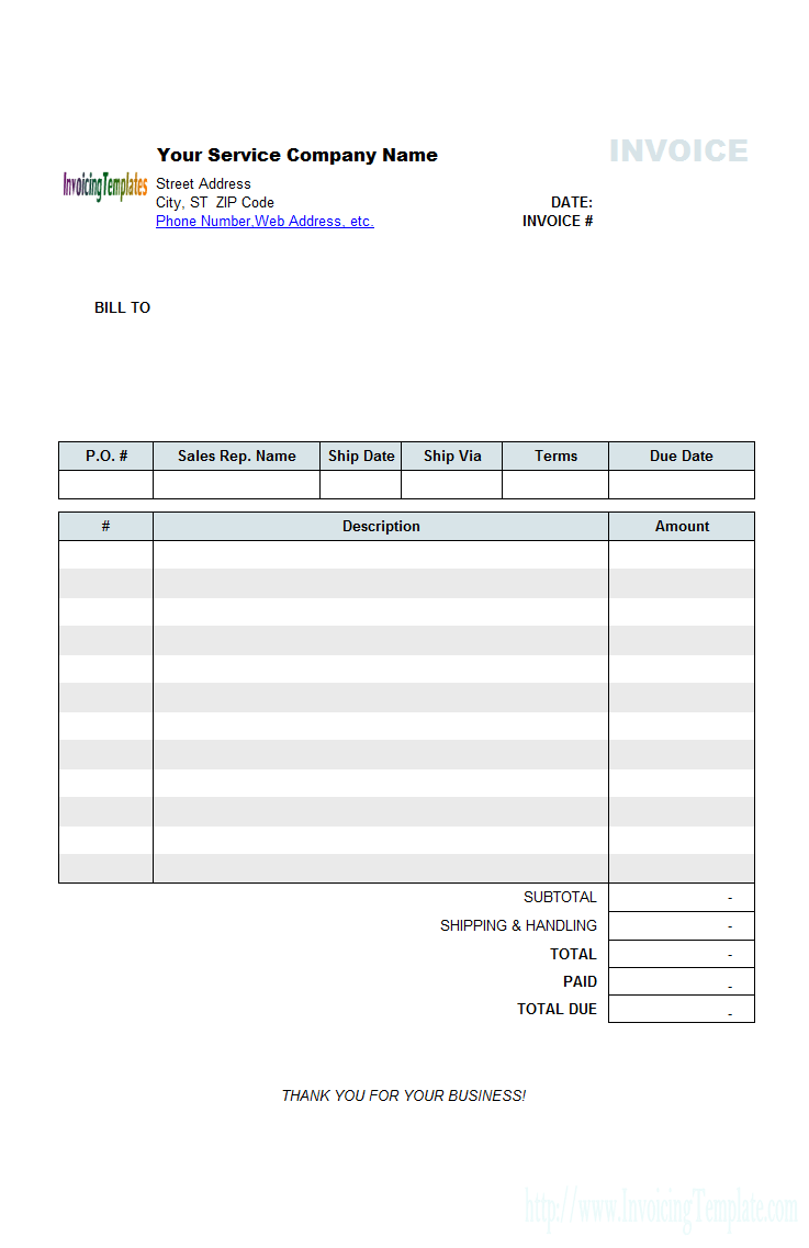 13 Customize Our Free Garage Invoice Example Photo with Garage Invoice Example