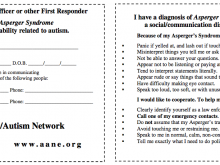 13 Free Printable Autism Id Card Template Download by Autism Id Card Template