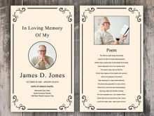 Funeral Prayer Card Template For Word