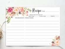 13 Printable 5 X 7 Recipe Card Template Maker by 5 X 7 Recipe Card Template