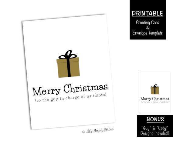 13 Printable Christmas Card Template For Boss Layouts by Christmas Card Template For Boss