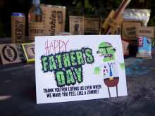 13 Printable Fathers Day Card Templates Zombies PSD File for Fathers Day Card Templates Zombies