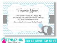 13 Report Thank You Card Template Baby Shower in Photoshop with Thank You Card Template Baby Shower