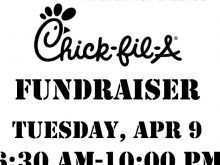 13 Standard Chick Fil A Fundraiser Flyer Template in Word with Chick Fil A Fundraiser Flyer Template