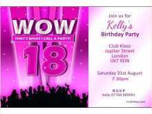 13 Standard Invitation Card Template For 18Th Birthday PSD File for Invitation Card Template For 18Th Birthday