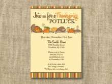Thanksgiving Potluck Flyer Template Free
