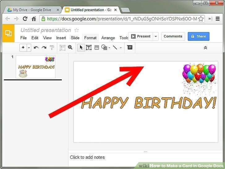 Greeting Card Template Google Docs