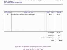 Invoice Template For Makeup Artist