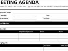 13 The Best Meeting Agenda Table Format PSD File with Meeting Agenda Table Format