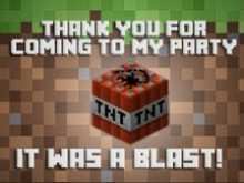 13 The Best Minecraft Thank You Card Template Download with Minecraft Thank You Card Template