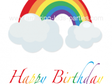 14 Adding Rainbow Birthday Card Template in Photoshop for Rainbow Birthday Card Template