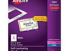 14 Avery Laminated Id Card Template for Ms Word by Avery Laminated Id Card Template
