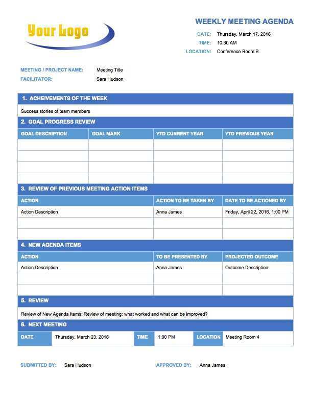 14 Blank Meeting Agenda Template With Action Items In Word By Meeting Agenda Template With Action Items Cards Design Templates