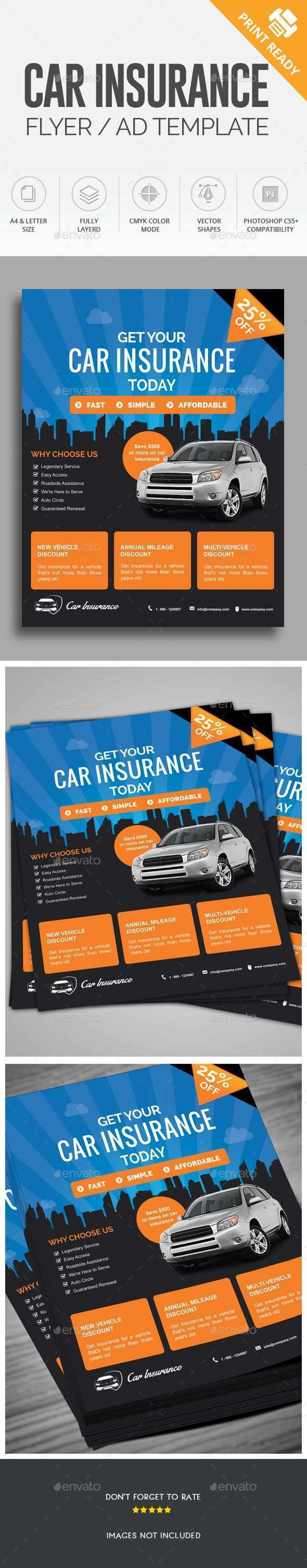 14 Create Auto Insurance Flyer Template PSD File for Auto Insurance Flyer Template