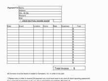 Contractor Invoice Template Pdf