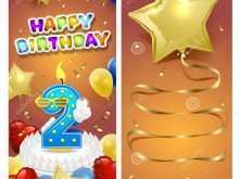 Happy Birthday Card Template Illustrator