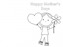 14 Create Mother S Day Card To Print And Colour in Word with Mother S Day Card To Print And Colour