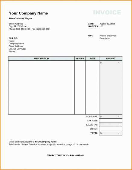 Tax Invoice Template Word South Africa Cards Design Templates
